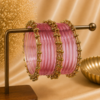 Jelly With Kashmiri Golden Bangles ( 8 PCS )