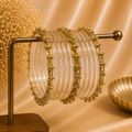 Jelly With Kashmiri Golden Bangles ( 8 PCS )