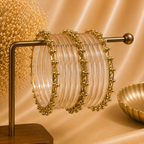 Jelly With Kashmiri Golden Bangles ( 8 PCS )