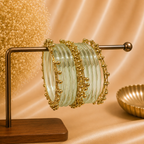 Jelly With Kashmiri Golden Bangles ( 8 PCS )