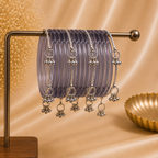 Jelly with Kashmiri Silver Bangles (8 PCS)