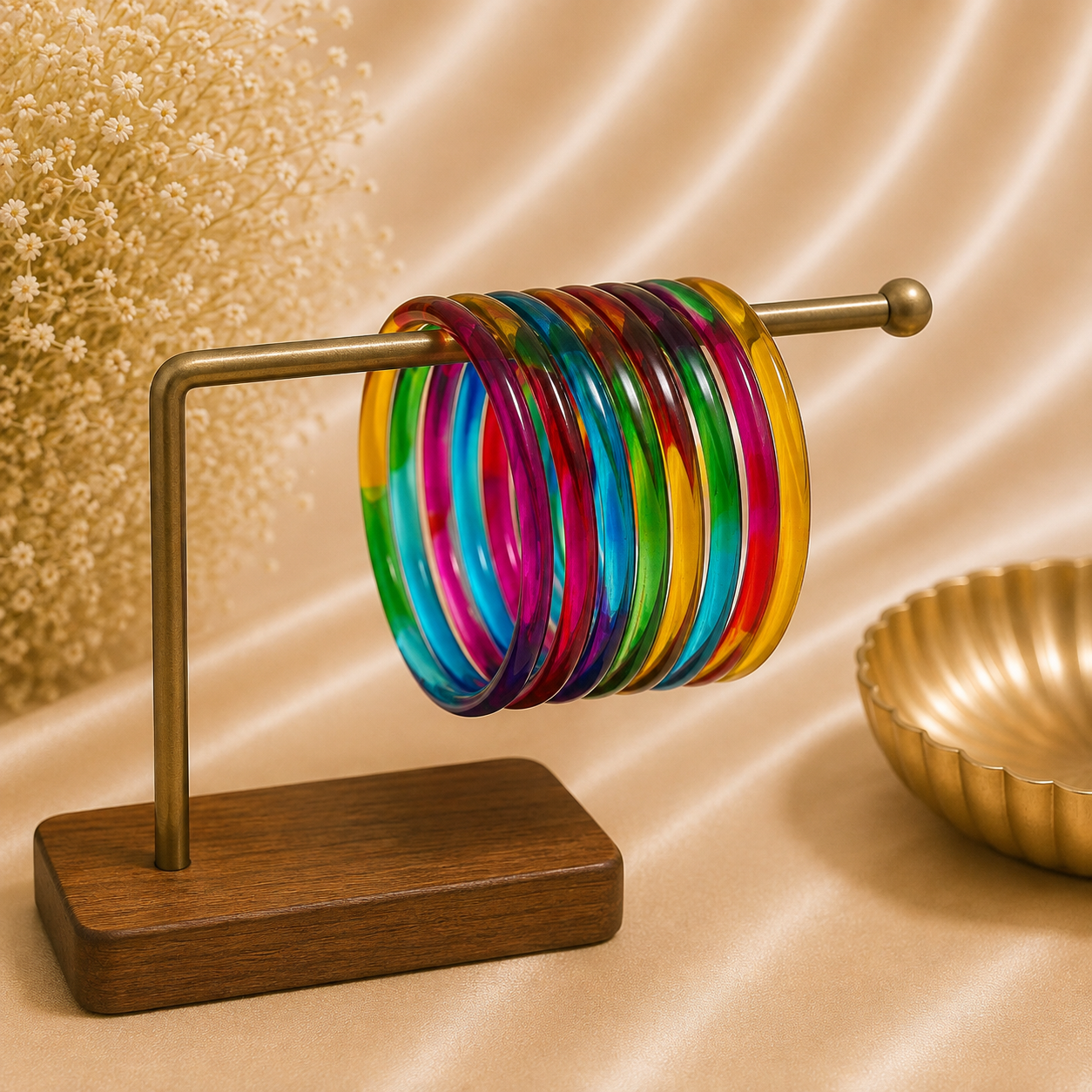 Simple Jelly Bangles Set – (8 Pieces)