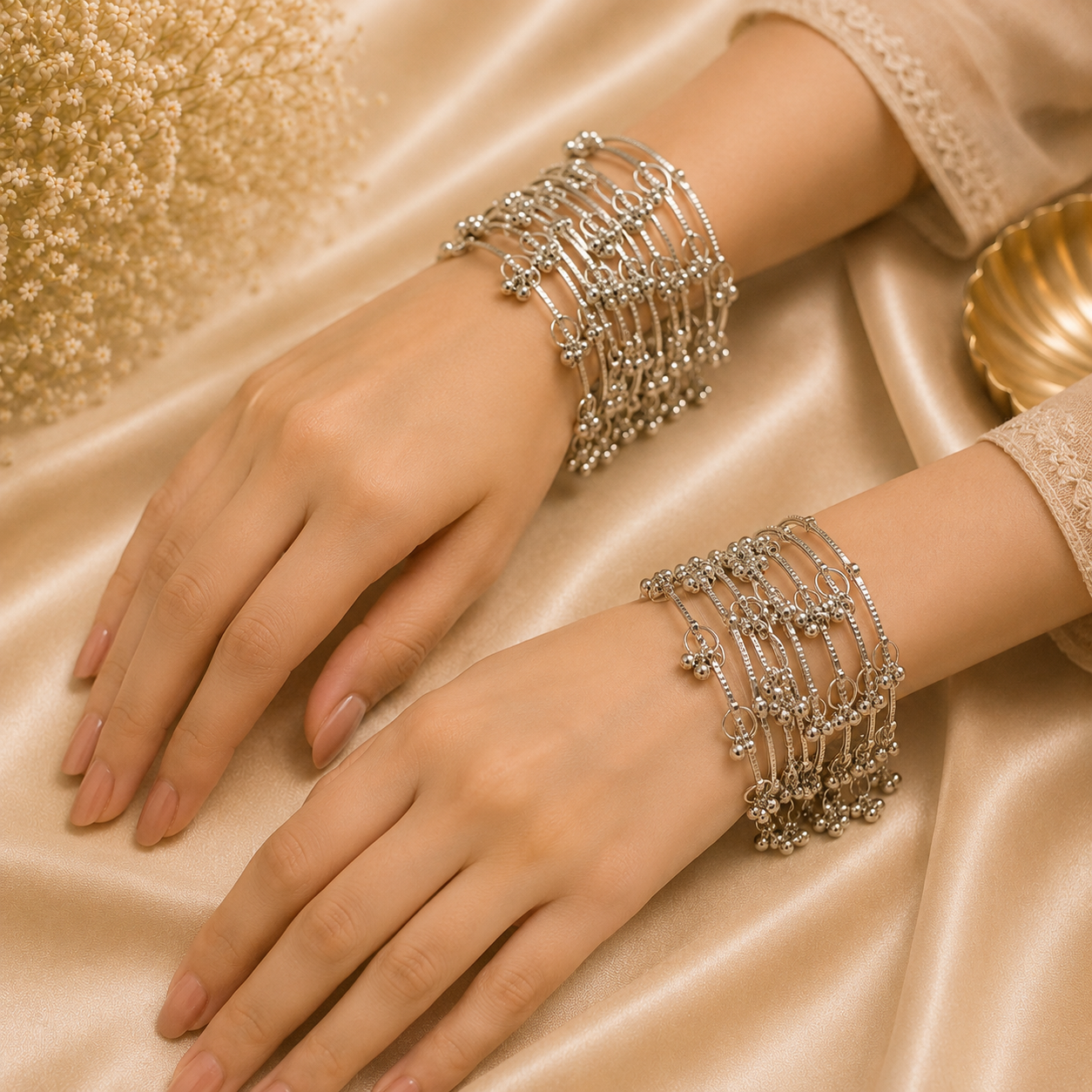 Kashmiri Bangles Set (8 Pieces)