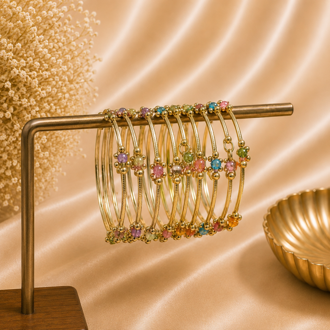 Kashmiri Bangles Set (8 Pieces)