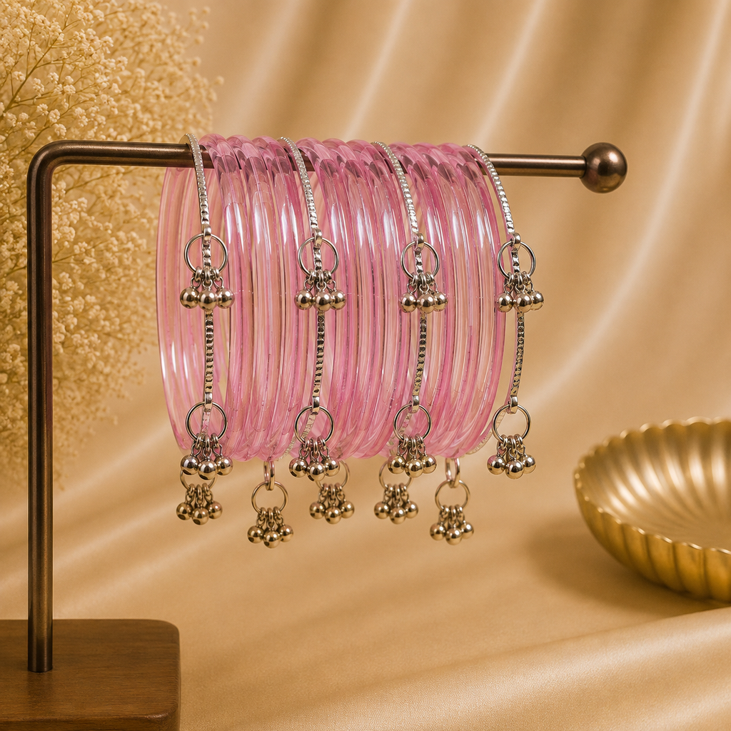 Jelly with Kashmiri Silver Bangles (8 PCS)